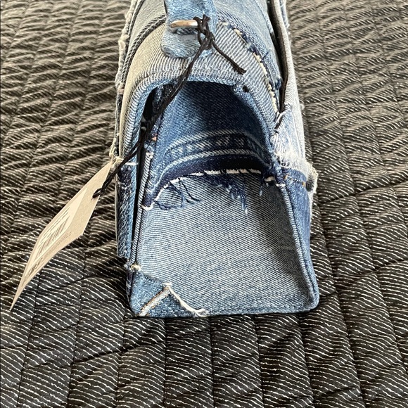 Balenciaga Hourglass Logo Patchwork Denim Bag - Picture 11 of 13